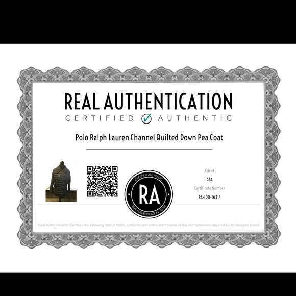 Polo Ralph Lauren Channel Pea Coat NWOT - Picture 5 of 5